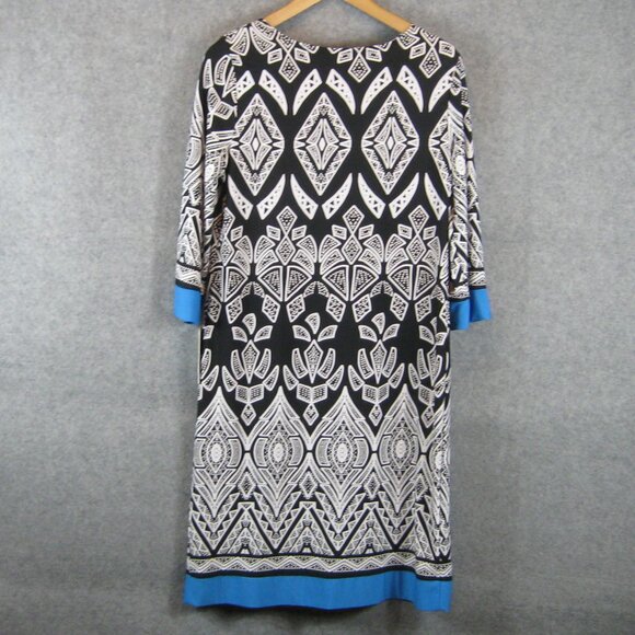 Croft & Barrow 3/4 Sleeve Knit Print Dress S NWT - Picture 3 of 4
